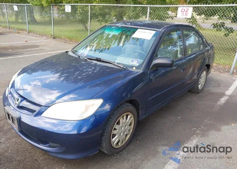 2004 Honda Civic Lx из США, поврежденный, VIN 2HGES16654H530467